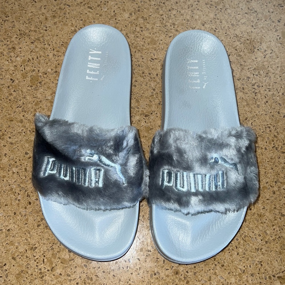 Fenty fur slippers